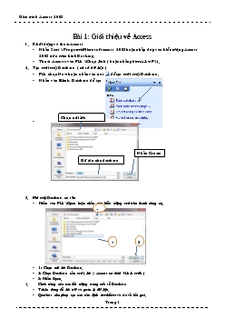 Giáo trình Access 2003