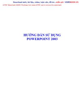 Hướng dẫn sử dụng Powerpoint 2003