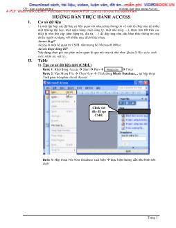 Hướng dẫn thực hành Access