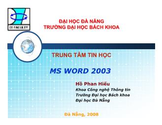 MS Word 2003