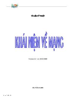 Tài liệu kỹ thuật Khái niệm về mạng