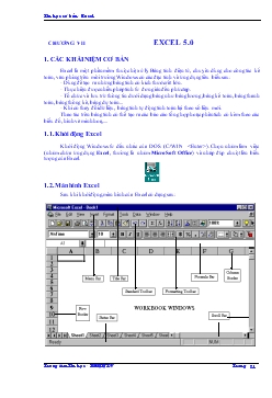 Tin học cơ bản - Chương VII: Excel 5.0