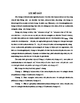 Chuyên đề Hoàn thiện tổ chức hạch toán chi phí sản xuất và tính giá thành sản phẩm tại công ty Cổ phần xây dựng số 2