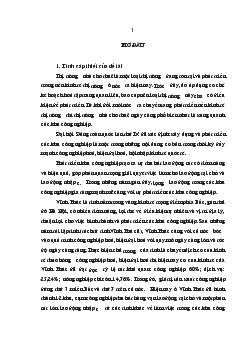 Luận văn Thị trường nhà ở cho công nhân thuê xung quanh các khu công nghiệp tại Tỉnh Vĩnh Phúc