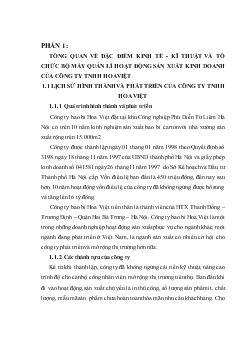 Đề tài Bộ máy kế toán và hệ thống kế toán tại công ty TNHH Hoa Việt