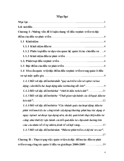 Bài viết Đặc điểm của đầu tư phát triển và sự quán triệt các đặc điểm đó vào công tác quản lý đầu tư