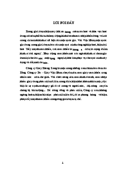 Báo cáo Thực tập tại công ty Giầy Thăng Long