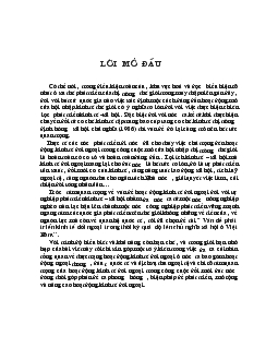 Đề tài Vấn đề phát triển kinh tế đối ngoại trong thời kỳ quá độ lên chủ nghĩa xã hội ở Việt Nam