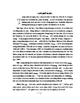 Đề tài Những giải pháp hoàn thiện chính sách thuế xuất nhập khẩu trong tiến trình Việt Nam hội nhập ASEAN