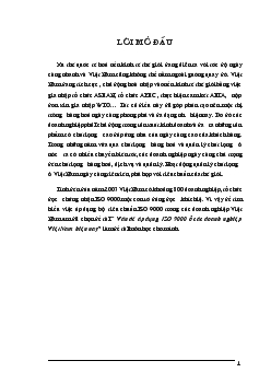 Đề tài Vấn đề áp dụng ISO 9000 ở các doanh nghiệp Việt Nam hiện nay