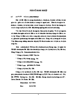 Báo cáo Thực trạng hoạt động kinh doanh của công ty dệt may XNK Việt An