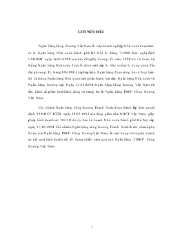 Báo cáo Thực tập tổng hợp về ngân hàng công thương Thanh Xuân