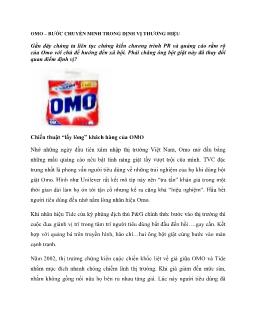 Bài viết Omo – bước chuyển minh trong định vị thương hiệu