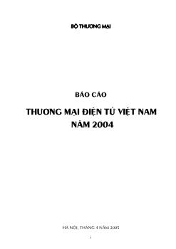 Báo cáo Thương mại điện tử Việt Nam năm 2004