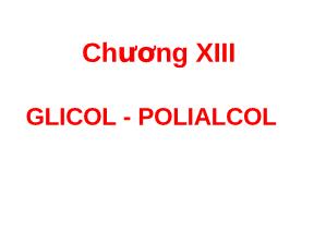 Glicol - Polialcol