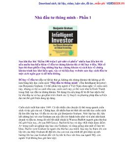 Cuốn sách Nhà đầu tư thông minh