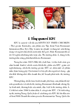 Tìm hiểu chiến lược phát triển của KFC tại thị trường Việt Nam