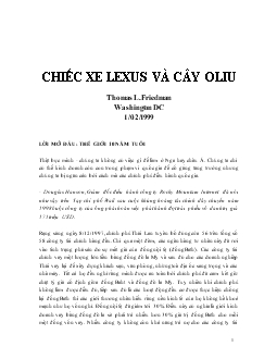 Chiếc xe lexus và cây oliu