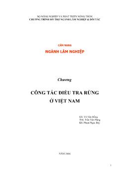 Công tác điều tra rừng ở Việt Nam - Phần 1: Lịch Sử Điều Tra Rừng Việt Nam