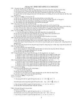 60 câu hỏi trắc nghiệm chương VII