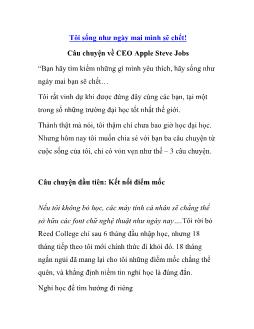 Câu chuyện về CEO Apple Steve Jobs