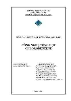 Công nghệ tổng hợp Chlorobenzene