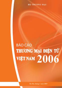 Báo cáo Thương mại điện tửViệt Nam năm 2006 của BộThương mại