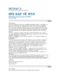 Hỏi đáp về WTO