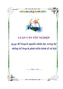 Luận văn Nhiệm vụ và các giải pháp giải quyết việc làm trong kế hoạch 5 năm 2001- 2005 ở Việt Nam