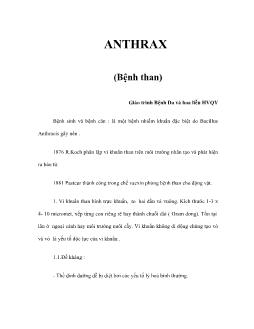 Anthrax (bệnh than)