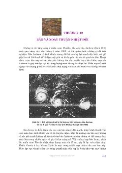 Bài giảng Thời tiết khí hậu: Chương 12- Bão và xoáy thuận nhiệt đới