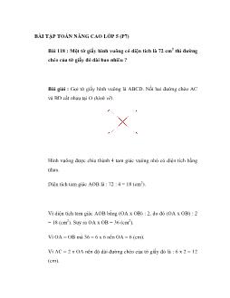 Bài tập toán nâng cao lớp 5 (phần 7)
