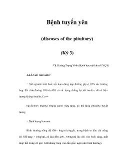 Bệnh tuyến yên- diseases of the pituitary (Kỳ 3)