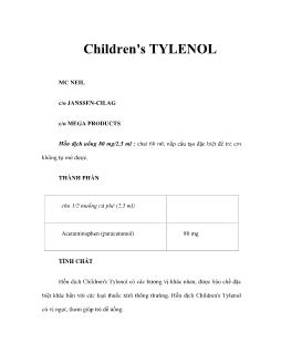 Children's TYLENOL