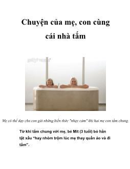 Chuyện của mẹ, con cùng cái nhà tắm