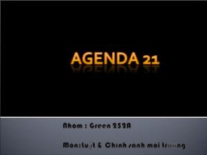 Đề tài Agenda 21