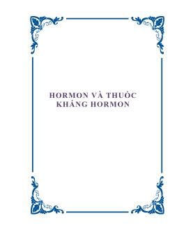 Đề tài Hormon và thuốc kháng hormon