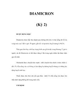 Diamicron (kỳ 2)