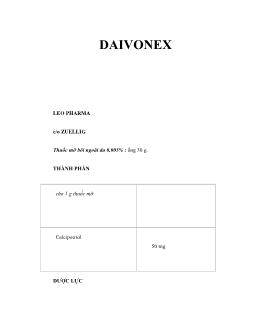 Dược học Daivonex