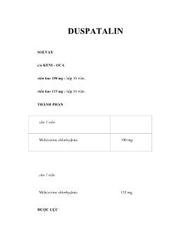 Dược học Duspatalin
