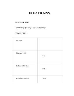 Dược học Fortrans