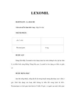 Dược học Lexomil