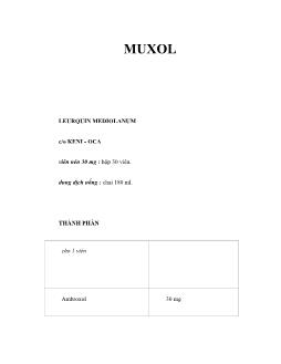 Dược học Muxol