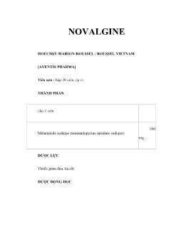 Dược học Novalgine
