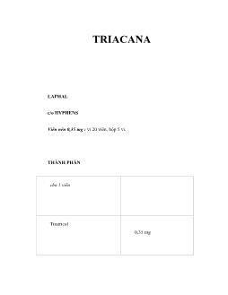 Dược học Triacana