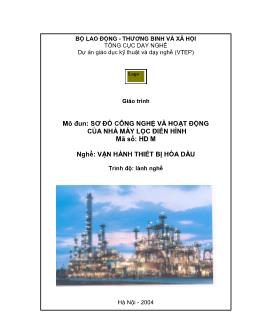 Giáo trình Sơ đồ công nghệ và hoạt động của nhà máy lọc điển hình - Vận hành thiết bị hóa dầu