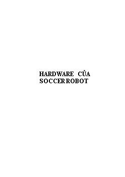 Hardware của soccer robot