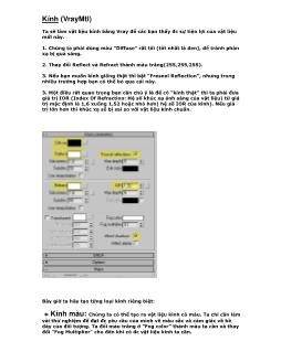 Hướng dẫn làm vật liệu trong 3d max