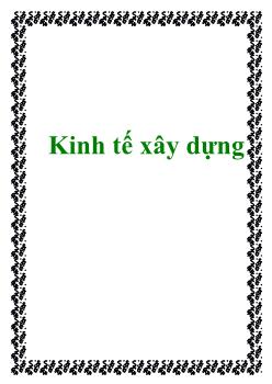 Kinh tế xây dựng
