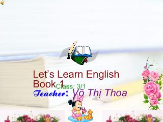 Let’s learn English book 1